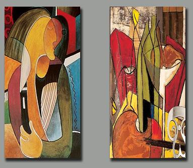 Dafen Oil Painting on canvas abstract-set158